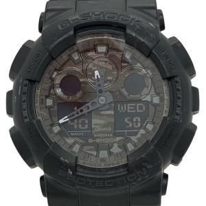 カシオ CASIO 腕時計 G-SHOCK GA-100CF メンズ 黒【中古】20240408