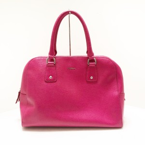 フルラ FURLA ハンドバッグ レディース - ピンク レザー【中古】20240409