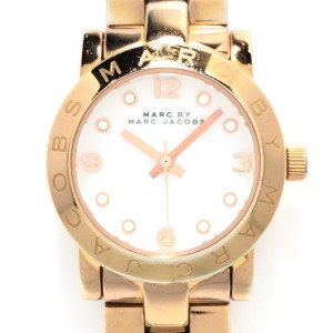 マークジェイコブス MARC BY MARC JACOBS 腕時計 - MBM3078 レディース ラインストーン アイボリー【中古】20240414