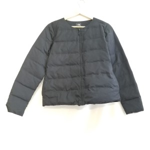 ノースフェイス THE NORTH FACE ダウンジャケット サイズL レディース - ダークネイビー 長袖/冬【中古】20240509