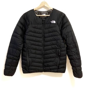 ノースフェイス THE NORTH FACE ブルゾン サイズM メンズ サンダーラウンドネックジャケット NY81813 黒 長袖/中綿/冬【中古】20240509