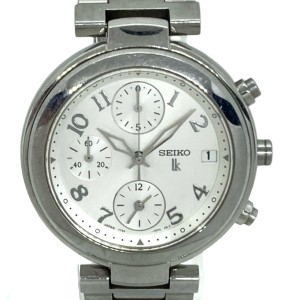 セイコー SEIKO 腕時計 LUKIA(ルキア) 7T92-OEEO レディース 白【中古】20240404