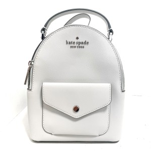 ケイトスペード Kate spade リュックサック レディース スカイラー K8702 ライトグレー レザー【中古】20240426