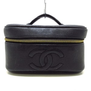 シャネル CHANEL バニティバッグ レディース - A01997 黒 ゴールド金具 キャビアスキン【中古】20240331