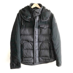 モンクレール MONCLER ダウンジャケット サイズ2 M メンズ RYAN(ライアン) B20914139285 黒 長袖/冬【中古】20240412