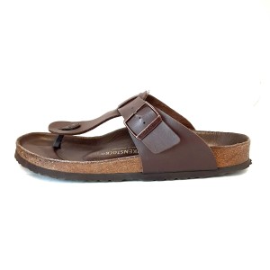 ビルケンシュトック BIRKEN STOCK サンダル 43 メンズ - ダークブラウン 合皮【中古】20240420