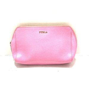 フルラ FURLA ポーチ レディース - ピンク レザー【中古】20240405