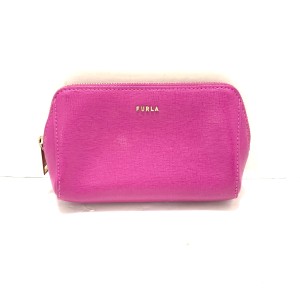 フルラ FURLA ポーチ レディース - パープル レザー【中古】20240405