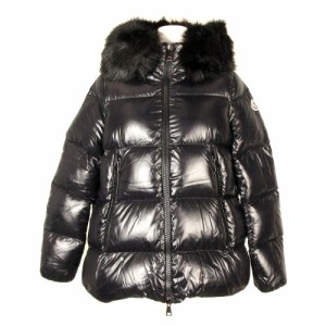 モンクレール MONCLER ダウンジャケット サイズ0 XS レディース 美品 LAICHE 黒 長袖/フェイクファー/冬【中古】20240401