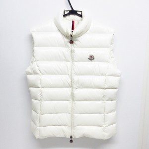 モンクレール MONCLER ダウンベスト サイズ3 L レディース GHANY GILET 白 冬【中古】20240414