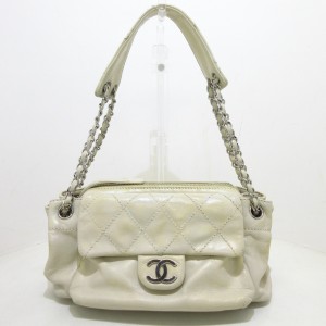 シャネル CHANEL ハンドバッグ レディース ワイルドステッチ アイボリー レザー【中古】20240330