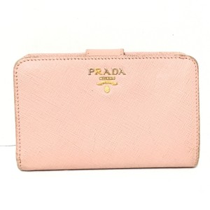 プラダ PRADA 2つ折り財布 レディース - 1ML225 ピンク レザー【中古】20240413