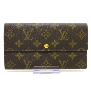 ルイヴィトン LOUIS VUITTON 長財布 モノグラム レディース ポシェット・ポルト モネ クレディ M61725【中古】20240408