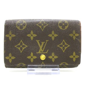 ルイヴィトン LOUIS VUITTON 2つ折り財布 モノグラム レディース ポルト モネ・ビエ トレゾール M61730【中古】20240408