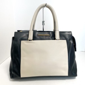 マークバイマークジェイコブス MARC BY MARC JACOBS ハンドバッグ レディース - M0001468 ベージュ×黒 レザー【中古】20240508