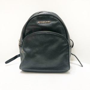 マイケルコース MICHAEL KORS リュックサック レディース - 黒 レザー【中古】20240410