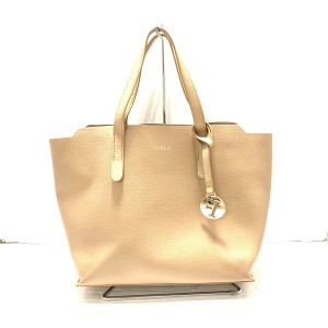 フルラ FURLA トートバッグ レディース 美品 サリー ベージュ レザー【中古】20240502