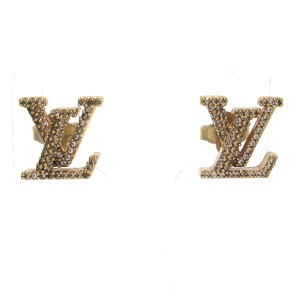 ルイヴィトン LOUIS VUITTON ピアス レディース 美品 ピアスLVアイコニックストラス M00986 金属素材 ブラッシュ【中古】20240408