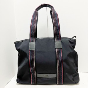 ポールスミス PaulSmith ショルダーバッグ レディース - 黒 ナイロン×レザー【中古】20240501