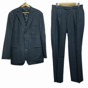 メンズティノラス MEN'S TENORAS シングルスーツ メンズ - ネイビー ストライプ/3点セット/股あてほつれあり【中古】20240426