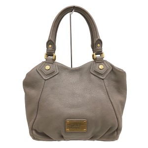 マークバイマークジェイコブス MARC BY MARC JACOBS トートバッグ レディース クラシックQフラン グレー レザー【中古】20240413