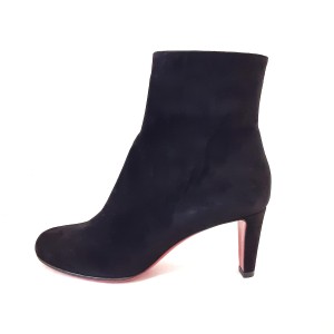 クリスチャンルブタン CHRISTIAN LOUBOUTIN ショートブーツ 36 1/2 レディース - 黒 スエード【中古】20240418