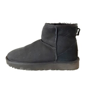 アグ UGG ショートブーツ JAPAN 23.0 レディース - 1016222 黒 ムートン【中古】20240416