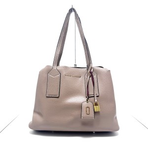 マークジェイコブス MARC JACOBS トートバッグ レディース ザ エディター トート ベージュ レザー【中古】20240411