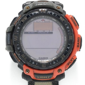 カシオ CASIO 腕時計 PRO TREK PRG-40 メンズ ライトグレー【中古】20240425