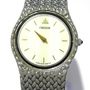 セイコークレドール SEIKO CREDOR 腕時計 4N70-0170 レディース アイボリー【中古】20240312