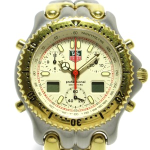 タグホイヤー 腕時計 プロフェッショナル200 CG1123-0 メンズ アイルトン・セナモデル/クロノグラフ アイボリー【中古】20240524