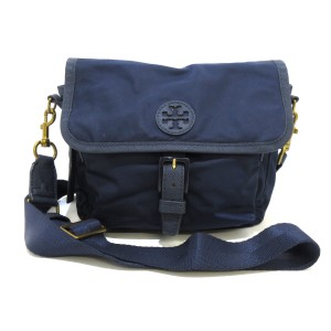 トリーバーチ TORY BURCH ショルダーバッグ レディース ネイビー ナイロン【中古】20240502