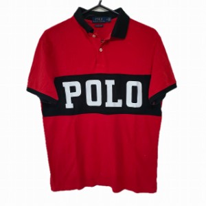 ポロラルフローレン POLObyRalphLauren 半袖ポロシャツ サイズM メンズ - レッド×黒×白【中古】20240522