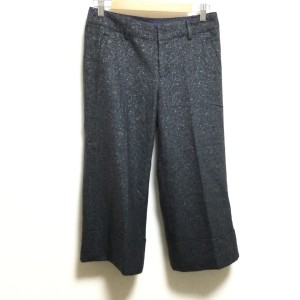 バーバリーブルーレーベル Burberry Blue Label パンツ サイズ38 M レディース - ダークグレー クロップド(半端丈)/ラメ【中古】20240424