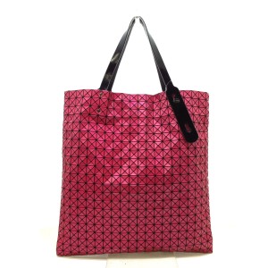 バオバオイッセイミヤケ BAOBAO ISSEYMIYAKE トートバッグ レディース BB03-AG365 ピンク×黒【中古】20240415