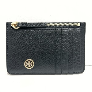 トリーバーチ TORY BURCH コインケース レディース 新品同様 - 黒 カードケース付き レザー【中古】20240516