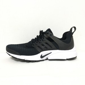 ナイキ NIKE スニーカー 24 レディース ナイキ エア プレスト 878068-001 黒×白 化学繊維【中古】20240428