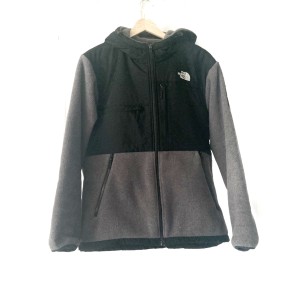 ノースフェイス THE NORTH FACE ブルゾン サイズL メンズ - 黒×グレー 長袖/フリース/中綿/春/秋【中古】20240503