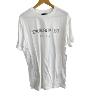 ウノ ピュ ウノ ウグァーレ トレ 1 piu 1 uguale 3 半袖Tシャツ サイズXL メンズ 美品 - 白【中古】20240502