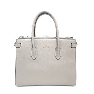 フルラ FURLA トートバッグ レディース 美品 ルーチェ 942230 グレーベージュ レザー【中古】20240502