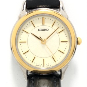 セイコー SEIKO 腕時計 - 7N01-6880 レディース アイボリー【中古】20240504