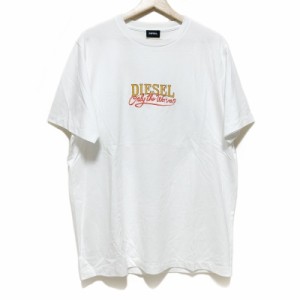 ディーゼル DIESEL 半袖Tシャツ サイズL メンズ - 白 クルーネック/BEACHWEAR【中古】20240503