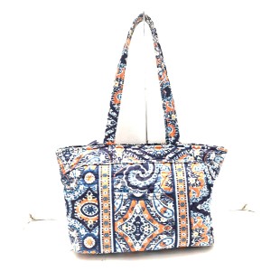 ベラブラッドリー Vera Bradley ショルダーバッグ レディース - ダークネイビー×ライトブルー×黒 花柄 コットン【中古】20240512