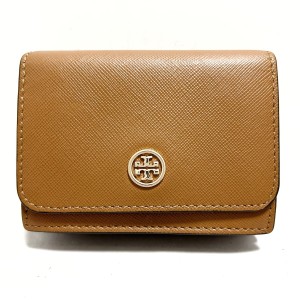 トリーバーチ TORY BURCH 名刺入れ レディース 美品 - ブラウン レザー【中古】20240424