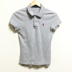 ラルフローレン RalphLauren 半袖ポロシャツ サイズS レディース - グレー THE SKINNY POLO【中古】20240410