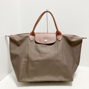 ロンシャン LONGCHAMP ハンドバッグ レディース ル・プリアージュオリジナル ダークブラウン×ブラウン 折りたたみ【中古】20240606