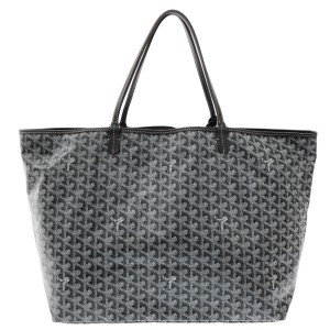 ゴヤール GOYARD トートバッグ レディース サンルイGM グレー コーティングキャンバス×レザー【中古】20240508