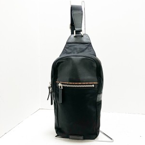 ポールスミス PaulSmith ワンショルダーバッグ レディース - 黒×マルチ レザー×ナイロン【中古】20240509