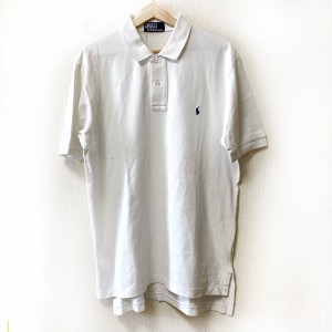 ポロラルフローレン POLObyRalphLauren 半袖ポロシャツ サイズL メンズ - 白【中古】20240423