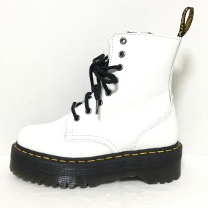 ドクターマーチン Dr.Martens ショートブーツ UK4 レディース - 白 8ホール レザー【中古】20240520